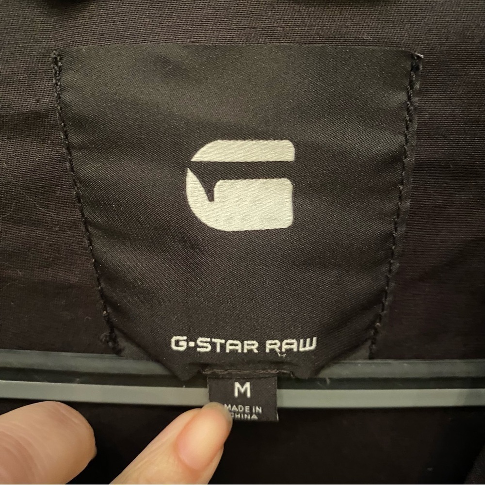 G-STAR Men Black Full Zipped Streetwear Hoodie Jacket Size Medium - Picture 9 of 11